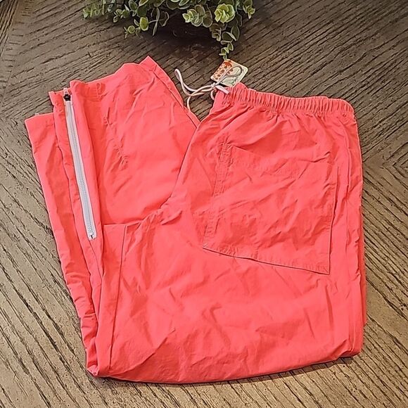Free people movement size S neon coral pants NWT - Picture 1 of 12